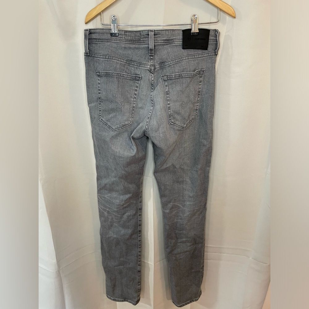 Adriano Goldschmied Everett Slim Straight Mens Gray Premium Denim Jeans 33/33‎ - Picture 3 of 10